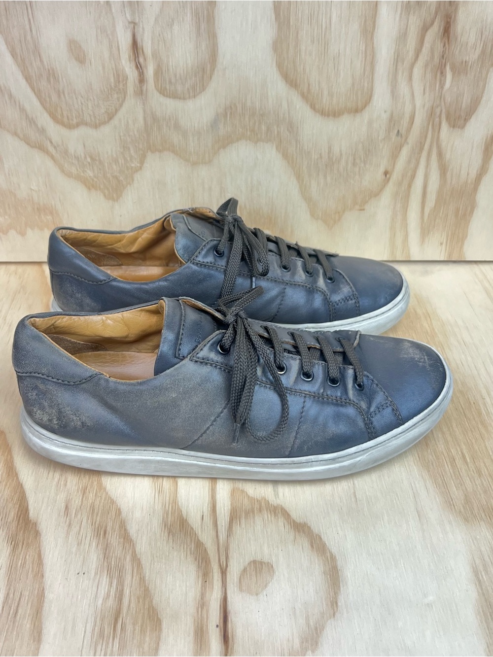 Men's To Boot New York Adam Derrick Blue Lace-Up Sneaker Shoes 10.5 Made Italy